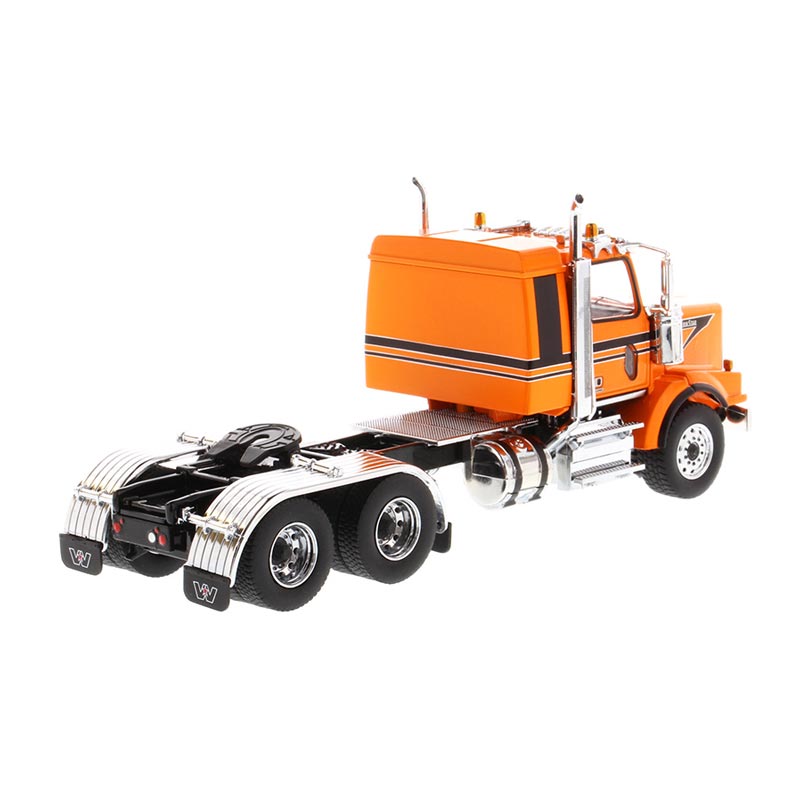 1/50 Western Star 4900 SBFA Tandem Tractor with 40in Sleeper Cab, Metallic Orange, Diecast Masters Transport Series