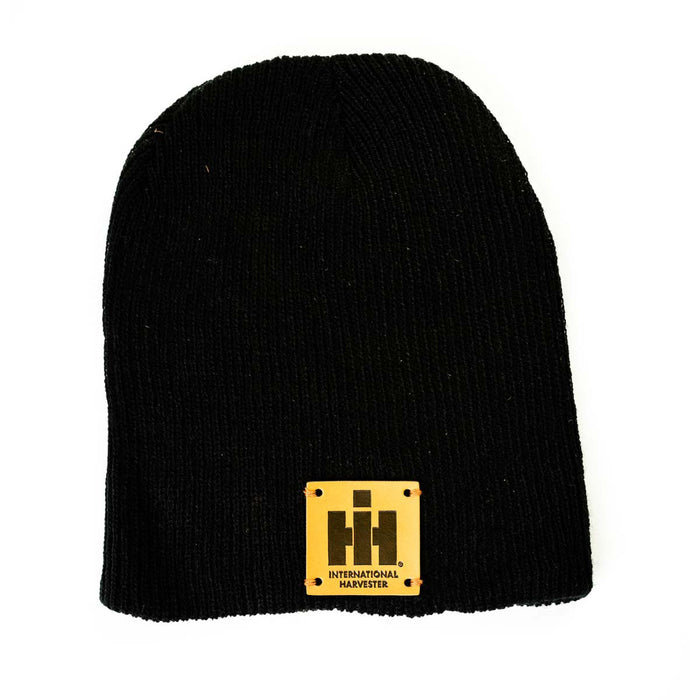 International Harvester Logo Black Beanie Cap