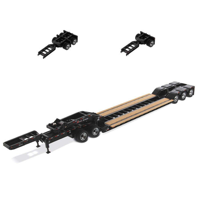 1/50 XL 120 Low-Profile HDG Lowboy Trailer (Outrigger Style) with 2 Boosters and Jeep