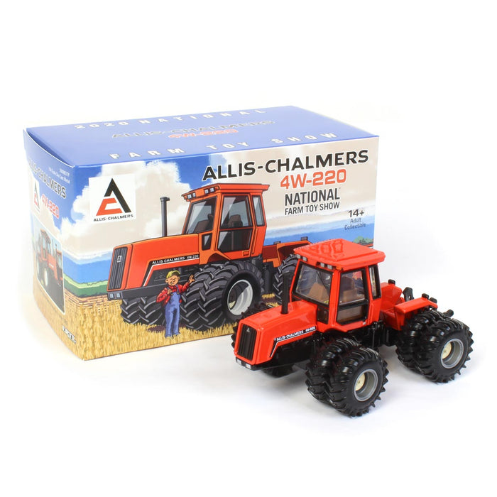 (B&D) 1/64 Allis Chalmers 4W-220 with Duals, Limited Edition 2020 National Farm Toy Show - Damaged Box