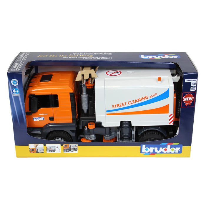 1/16 MAN TGS Street Sweeper by Bruder