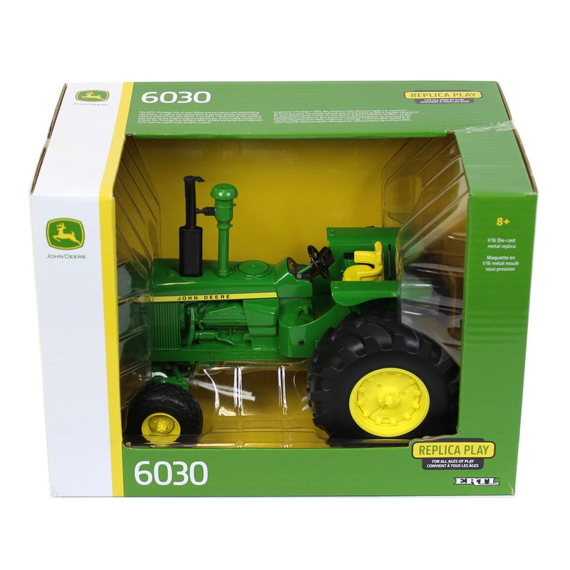 1/16 John Deere 6030 Tractor with Wide Front & Diamond Tread Front Tires by ERTL