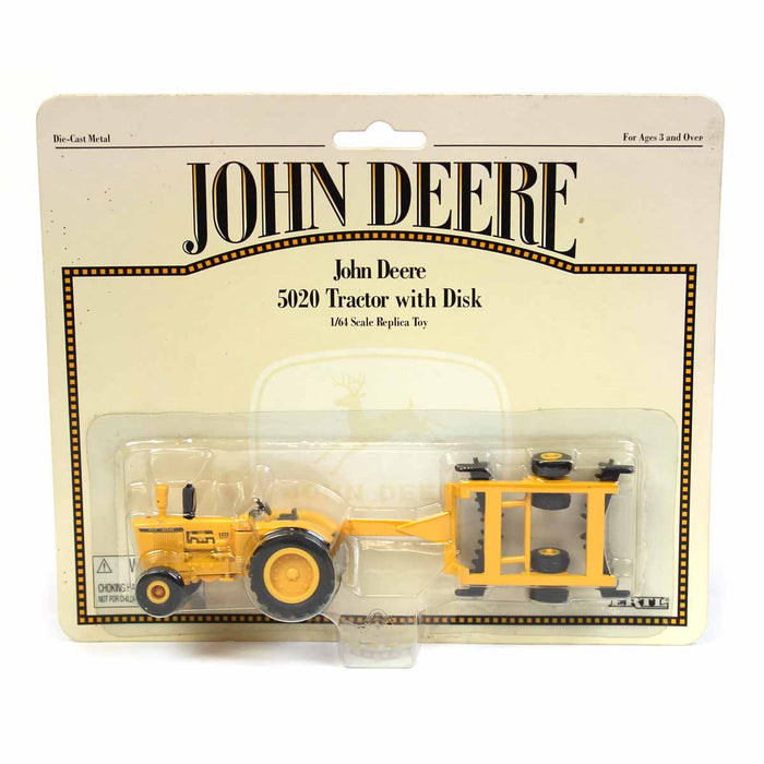 1/64 John Deere 5020 Industrial Yellow with Disk Harrow