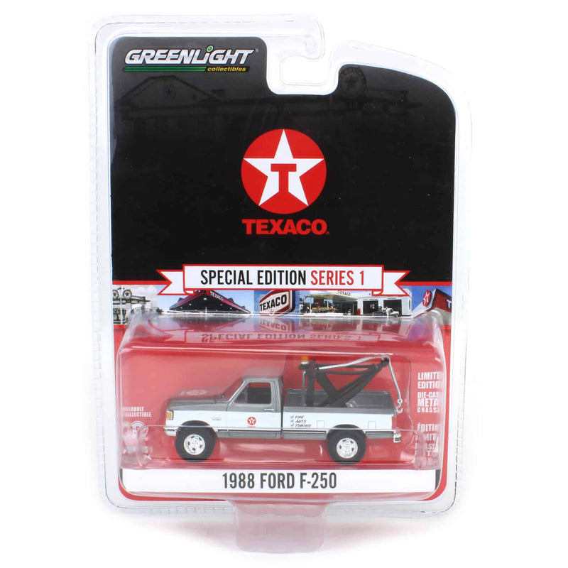 Raw Chase Unit ~ 1/64 1988 Ford F-250 with Drop-In Tow Hook, Texaco Special Edition Series 1