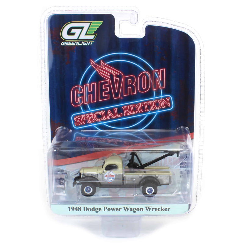 Raw Chase ~ 1/64 1948 Dodge Power Wagon Wrecker, Chevron Special Edition Series 1