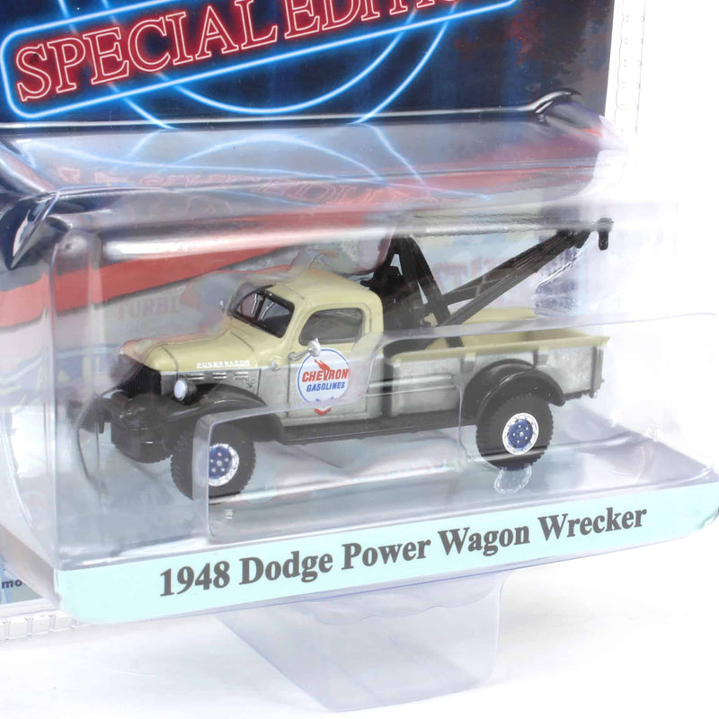 Raw Chase ~ 1/64 1948 Dodge Power Wagon Wrecker, Chevron Special Edition Series 1