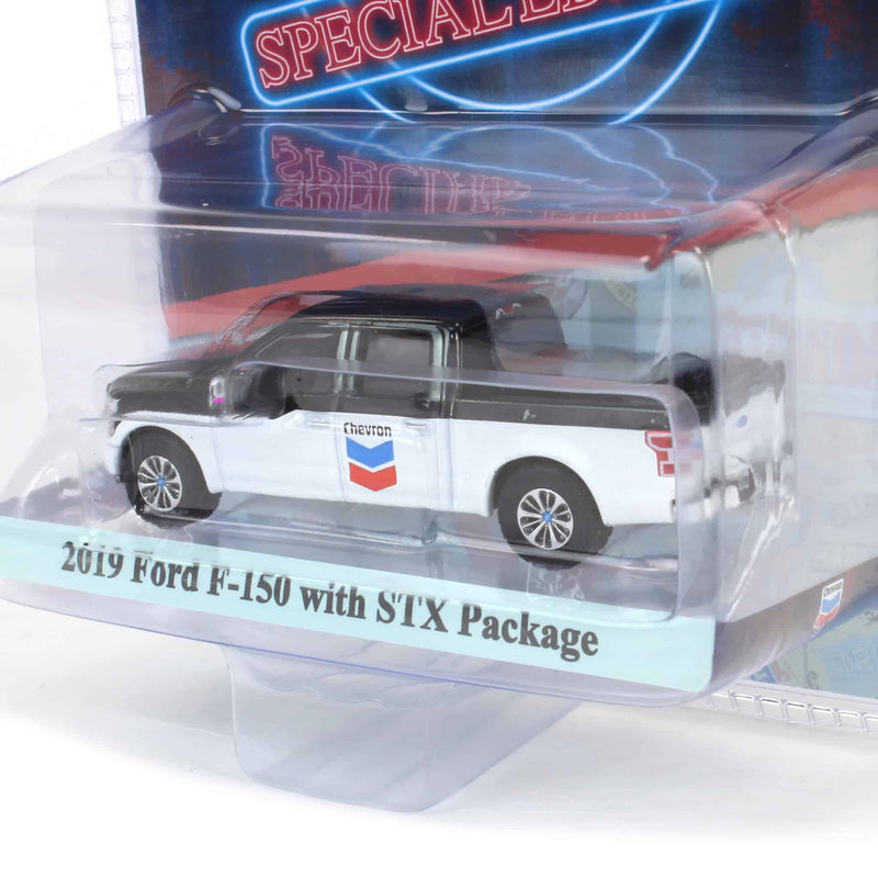 Black Color Chrome Chase ~ 1/64 2019 Ford F-150 XL With STX Package, Chevron Special Edition Series 1