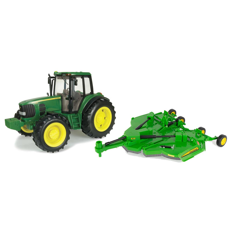 1/16 Big Farm John Deere 7330 & E-12 Rotary Cutter with Folding Wings