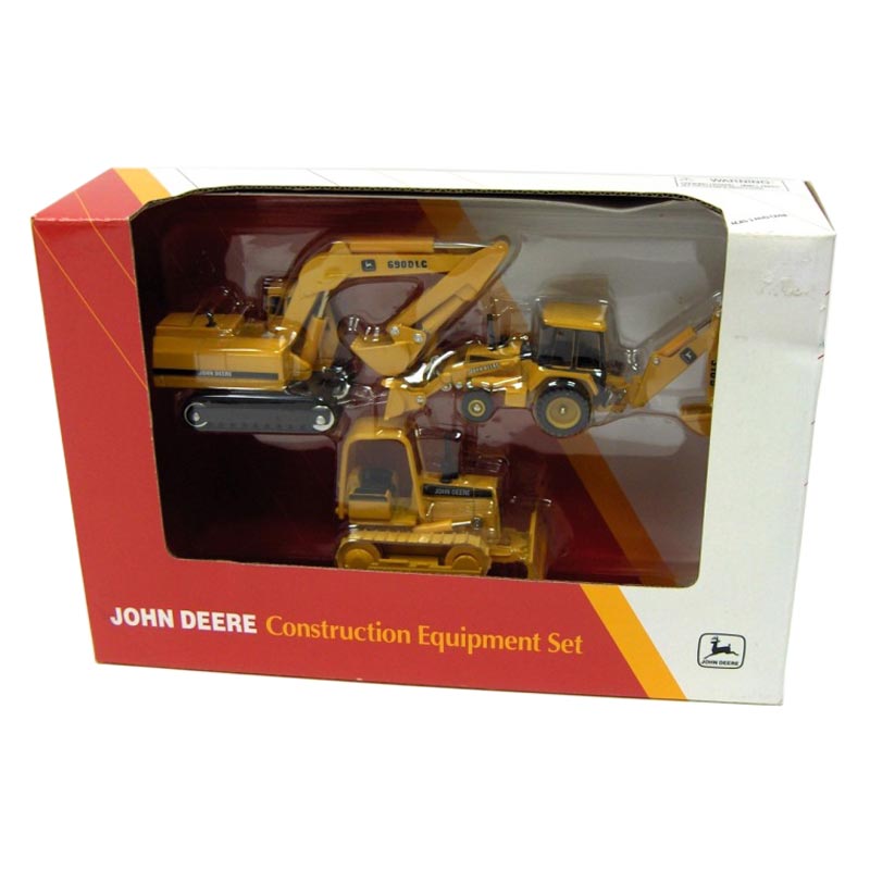 1/64 John Deere Construction Set with 690DLC Excavator, 310D Backhoe & Skidder by ERTL