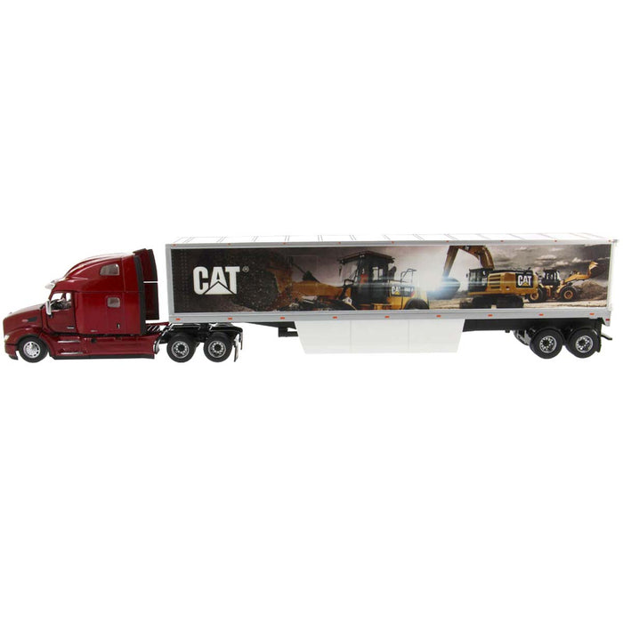 1/50 Peterbilt 579 Day Cab with CAT Mural Semi and Trailer