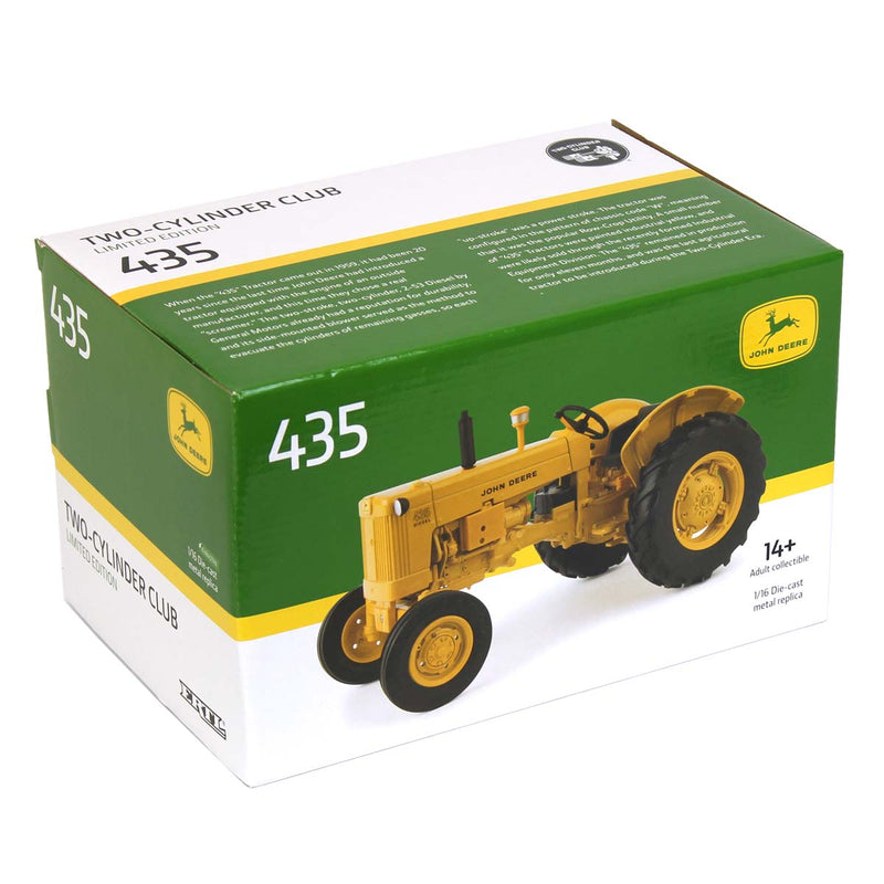 Award Version ~ 1/16 John Deere Industrial Yellow 435, 2019 Two Cylinder Club