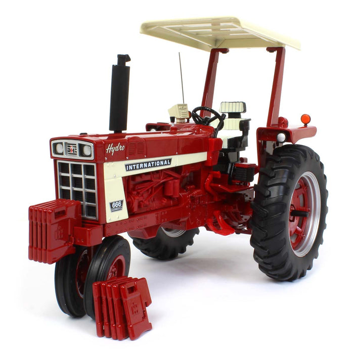 1/16 International Harvester 666 Hydro Narrow Front with ROPS & Fender Radio, ERTL Prestige Collection