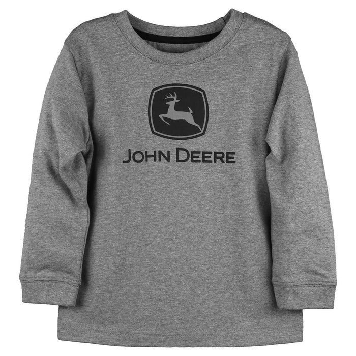 Toddler John Deere Trademark Gray Long Sleeve T-shirt