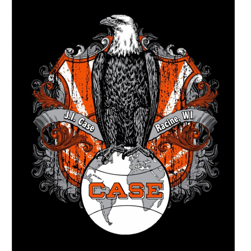 J.I. Case Old Abe Black Short Sleeve T-shirt