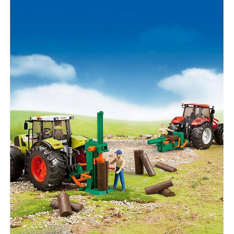 Log Splitting Set with Man by Bruder — Outback Toys