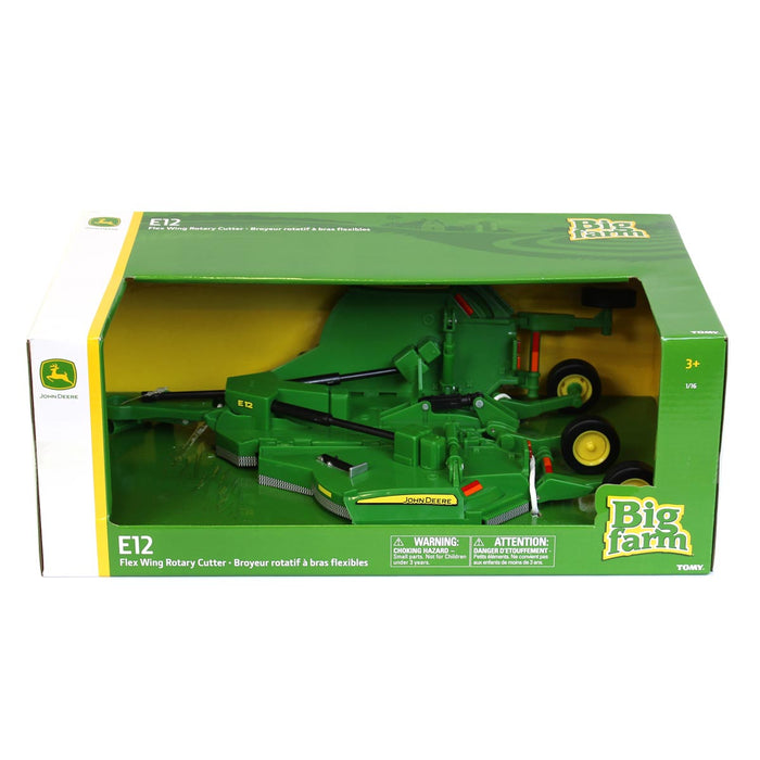 1/16 Big Farm John Deere E-12 Rotary Cutter with Folding Wings