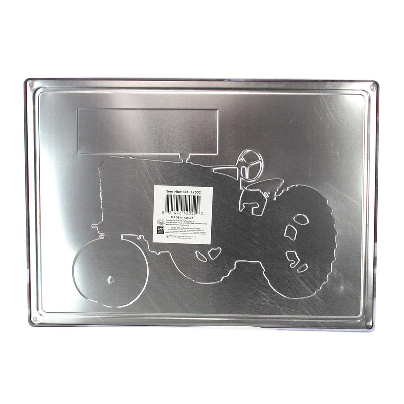 IH McCormick-Deering Farmall M Tractor Embossed Metal Sign, 16.75in x 12in