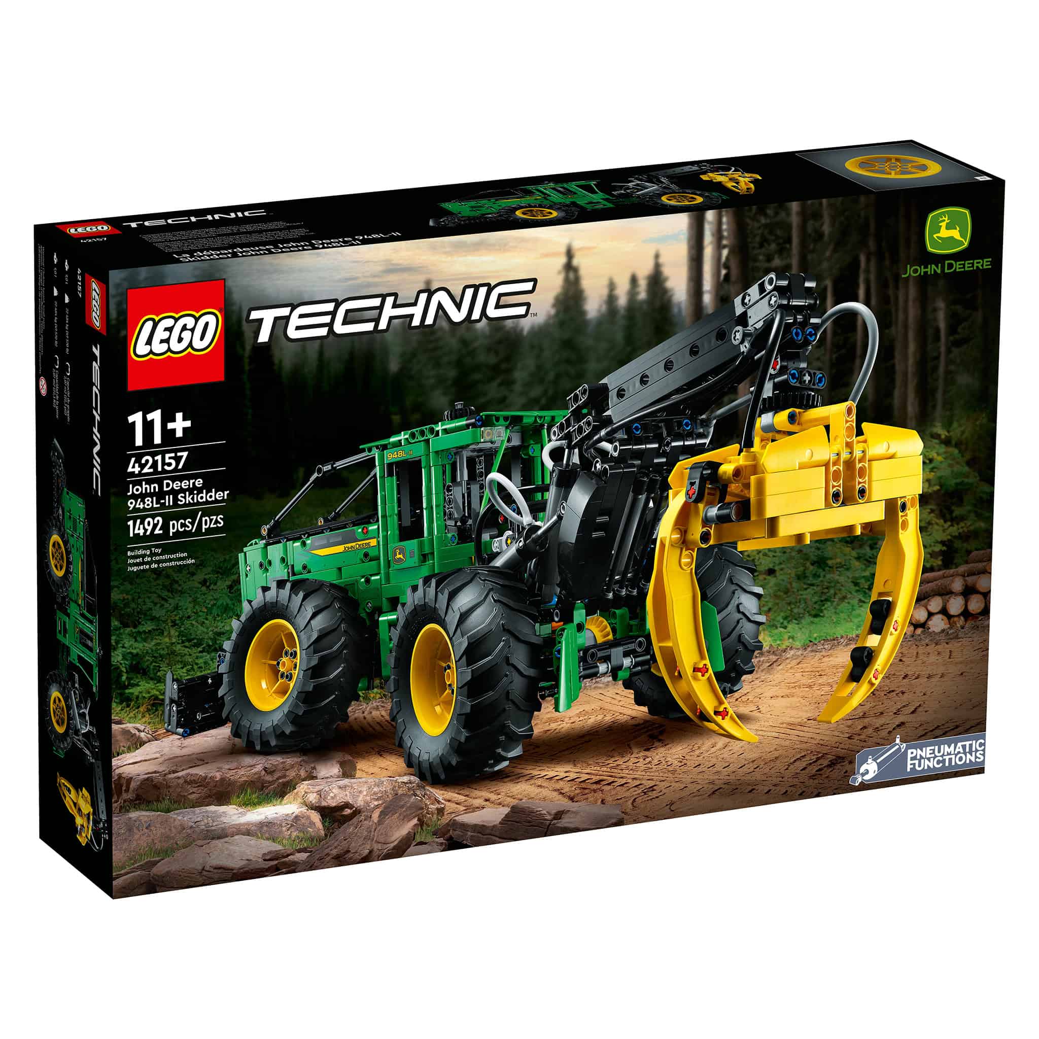 LEGO® Technic™ John Deere 948L-II Skidder Building Toy Set, 1,492
