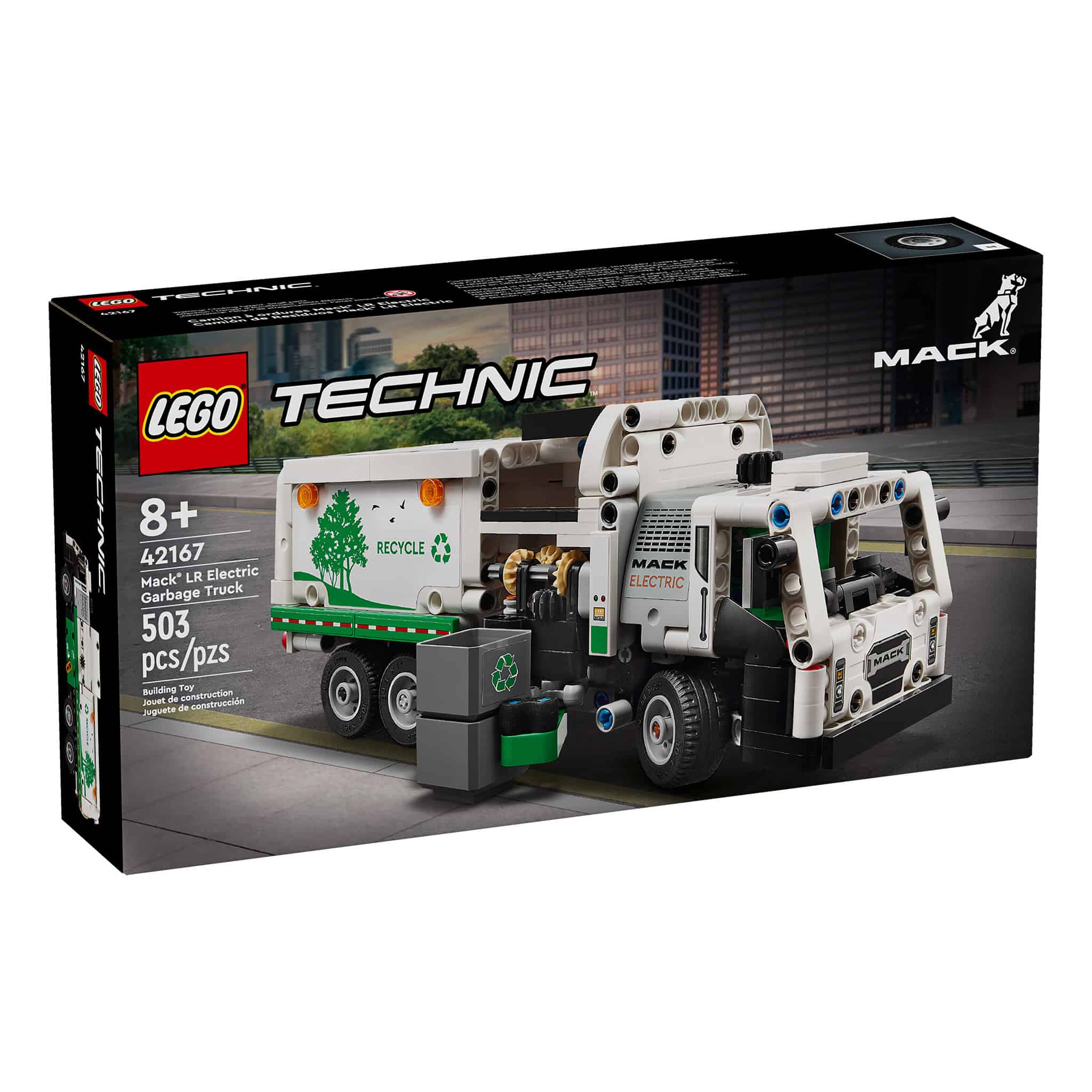 LEGO® Technic™ Mack LR Electric Garbage Truck, 503 Pieces
