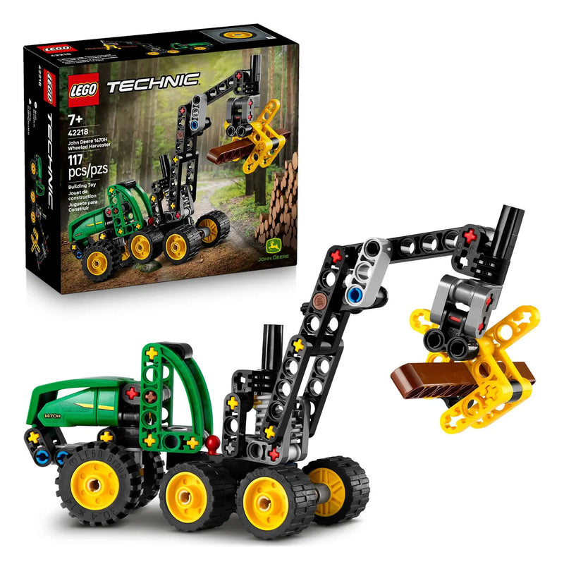LEGO® Technic™ John Deere 1470H Wheeled Tree Harvester, 117 Pieces