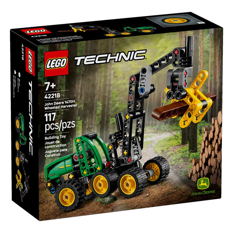 LEGO® Technic™ John Deere 1470H Wheeled Tree Harvester, 117 Pieces