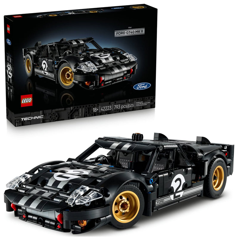 LEGO® Technic™ 1966 Ford GT40 MKII Race Car Building Sets, 793 Pieces
