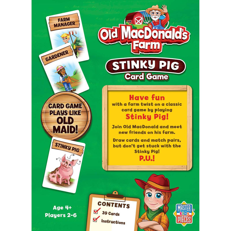 Old MacDonald's Farm Stinky Pig Card Game