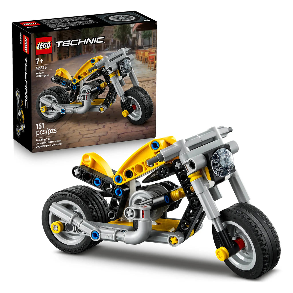 LEGO® Technic™ Yellow Motorcycle, 151 Pieces — Outback Toys
