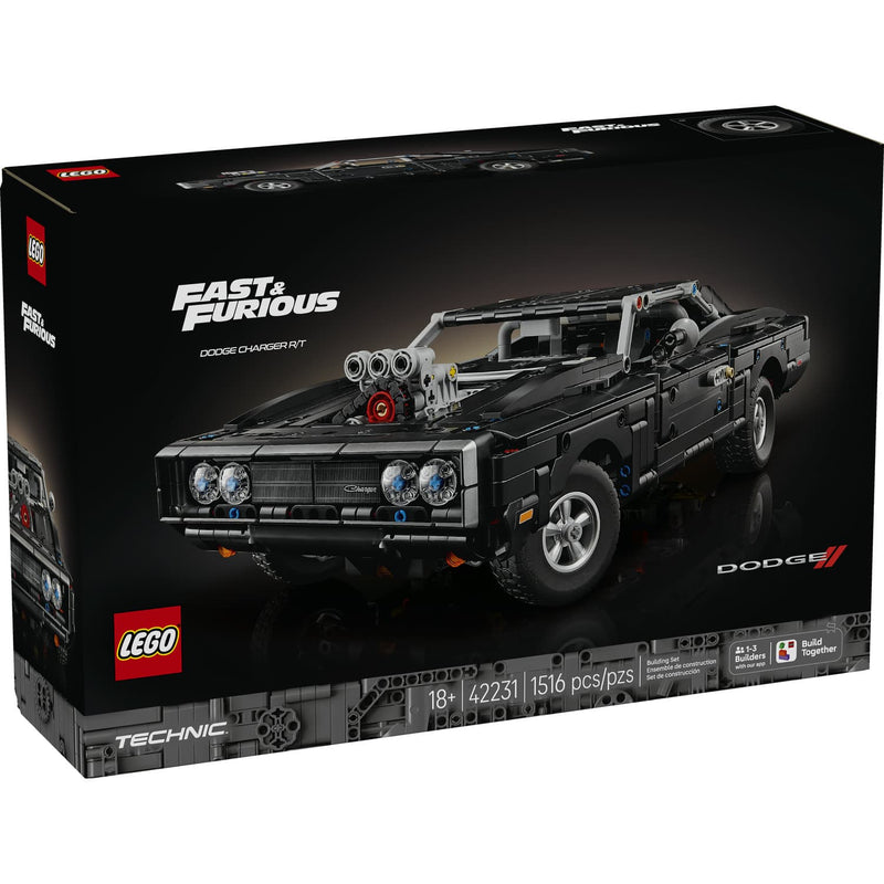 LEGO® Technic™ Fast and Furious Dodge Charger R/T Car Building Set, 1,516 Pieces