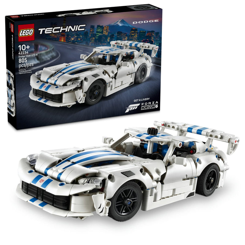 LEGO® Technic™ Dodge Viper GTS-R Sports Car Building Set, 805 Pieces