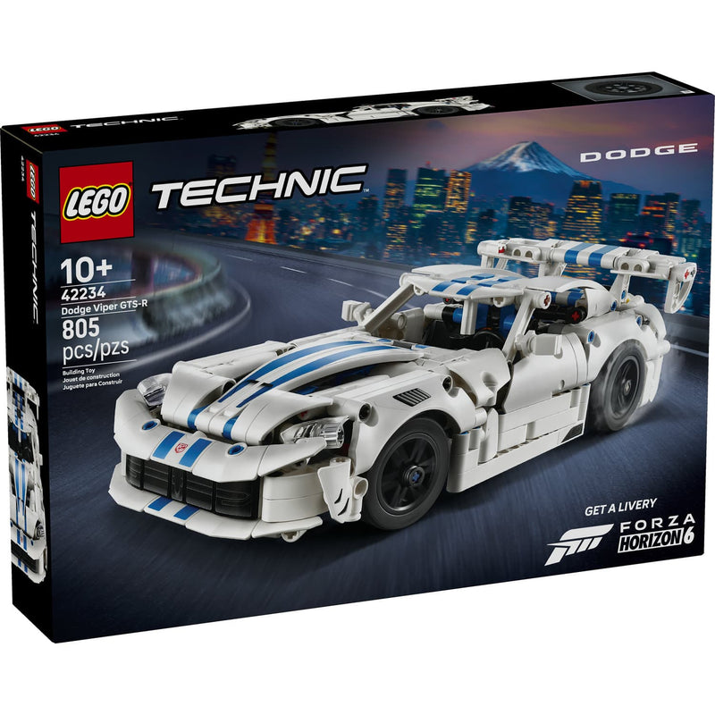 LEGO® Technic™ Dodge Viper GTS-R Sports Car Building Set, 805 Pieces