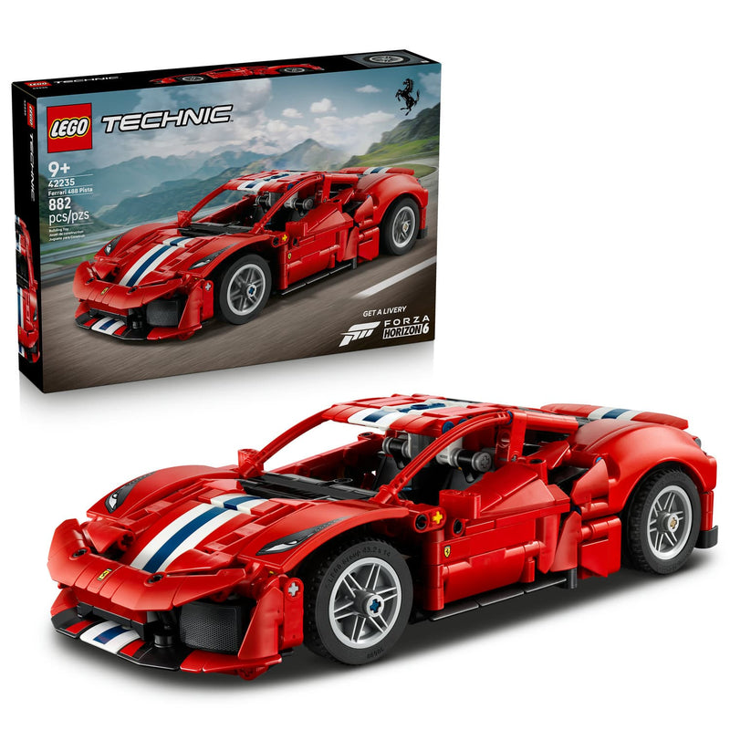 LEGO® Technic™ Ferrari 488 PISTA Car Building Set, 882 Pieces