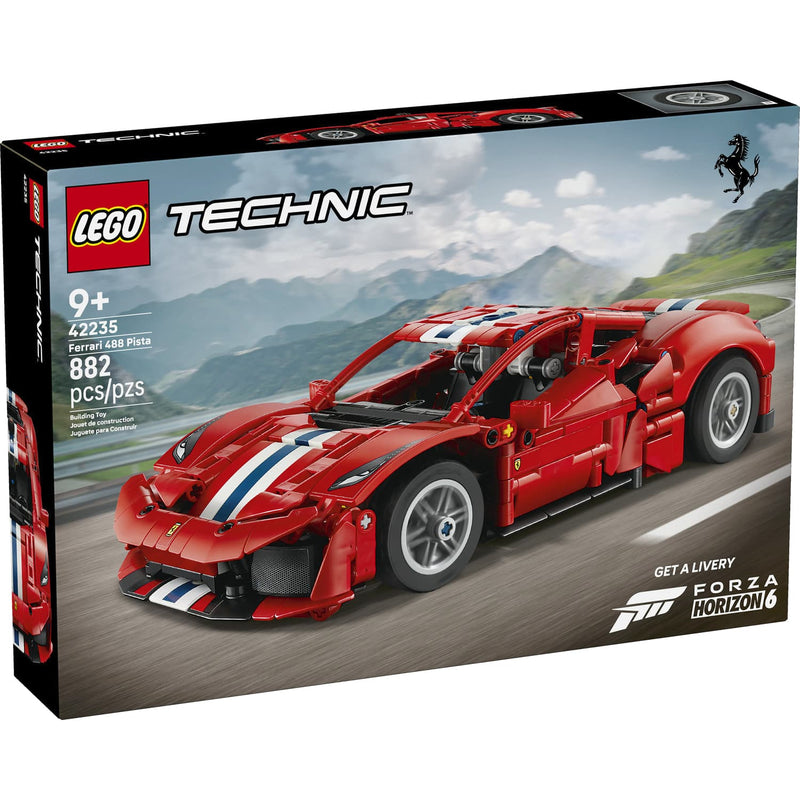 LEGO® Technic™ Ferrari 488 PISTA Car Building Set, 882 Pieces