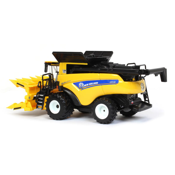 1/64 New Holland CR9.90 Combine w/ Folding Corn Head & Draper Head, 45th Anniv, ERTL Prestige Collection