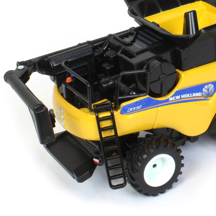 1/64 New Holland CR9.90 Combine w/ Folding Corn Head & Draper Head, 45th Anniv, ERTL Prestige Collection