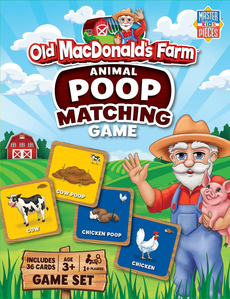 Old MacDonald's Farm Animal Poop Matching Game
