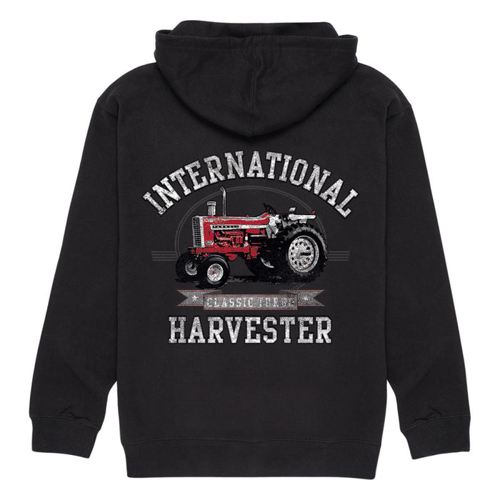 International Harvester Classic Turbo Adult Black Hooded Sweatshirt