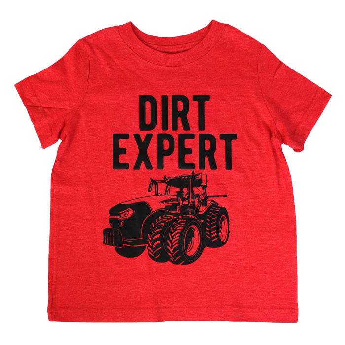 Dirt Expert Case IH Toddler Red Short Sleeve T-Shirt
