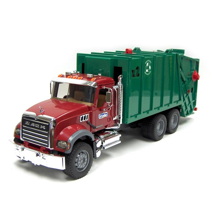 (B&D) 1/16 Bruder MACK Granite Rear Loading Garbage Truck - Damaged Item