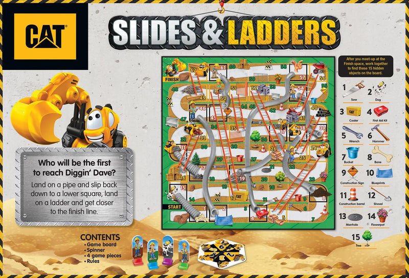 Caterpillar Slides & Ladders Board Game