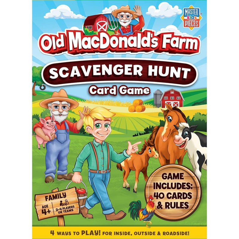 Old MacDonald's Farm Scavenger Hunt Card Game