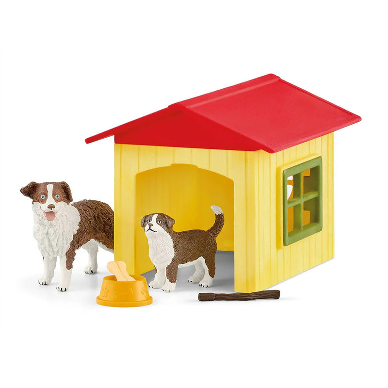 Friendly Dog House Playset with Animals by Schleich