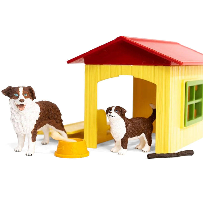 Friendly Dog House Playset with Animals by Schleich