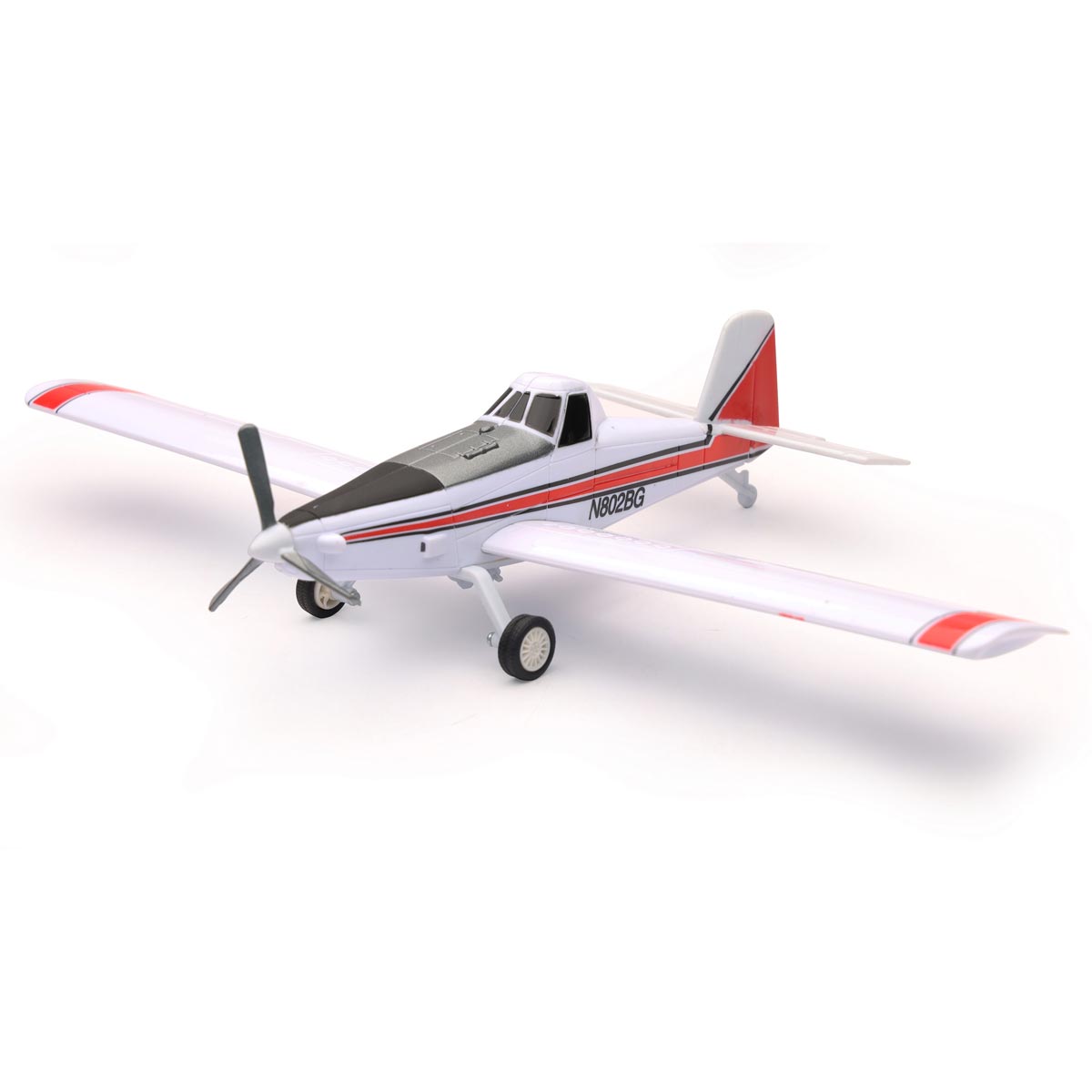 1/60 White Air Tractor AT-502B Ag Spray Airplane Crop Duster by