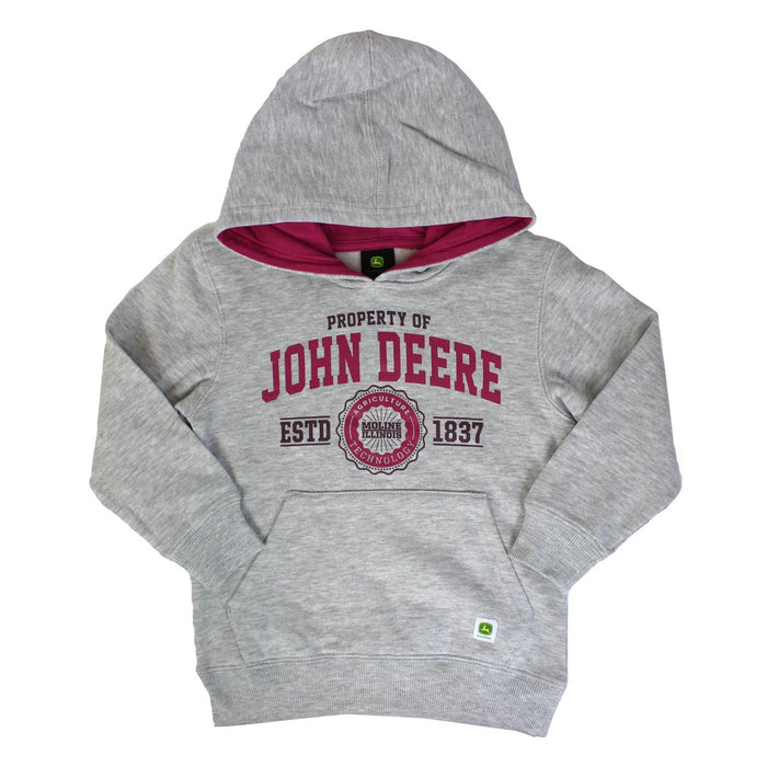 Childrens John Deere Established 1837 Fleece Hooded Sweatshirt