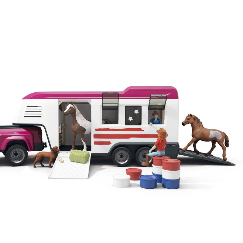 Lakeside Truck & Trailer Set with Horses, Figures & Dog by Schleich
