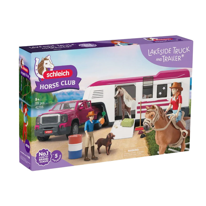 Lakeside Truck & Trailer Set with Horses, Figures & Dog by Schleich