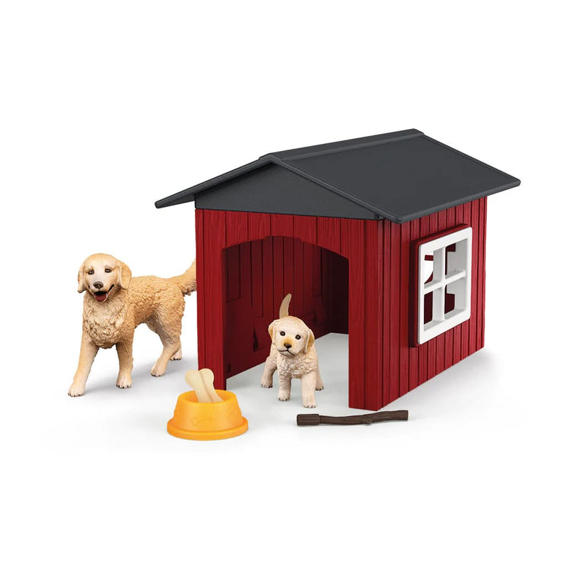 Dog Kennel with Golden Retrievers by Schleich