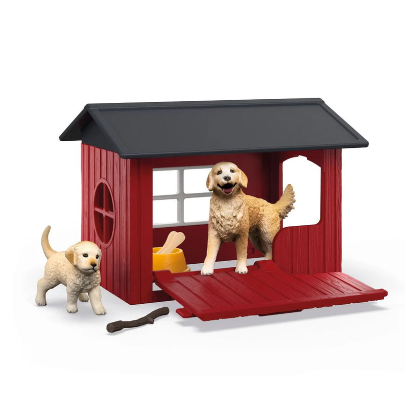 Dog Kennel with Golden Retrievers by Schleich