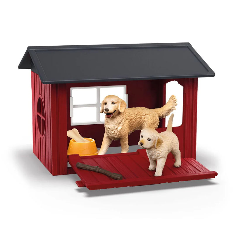 Dog Kennel with Golden Retrievers by Schleich